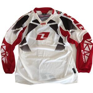 One Industries Jersey Men XL Red White Carbon Shirt Bike Motocross Adult